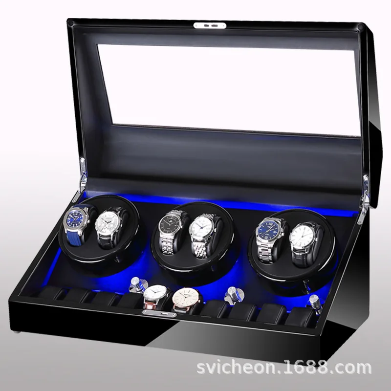 Коробка для намотки часов автоматическая коробка роскошная деревянная