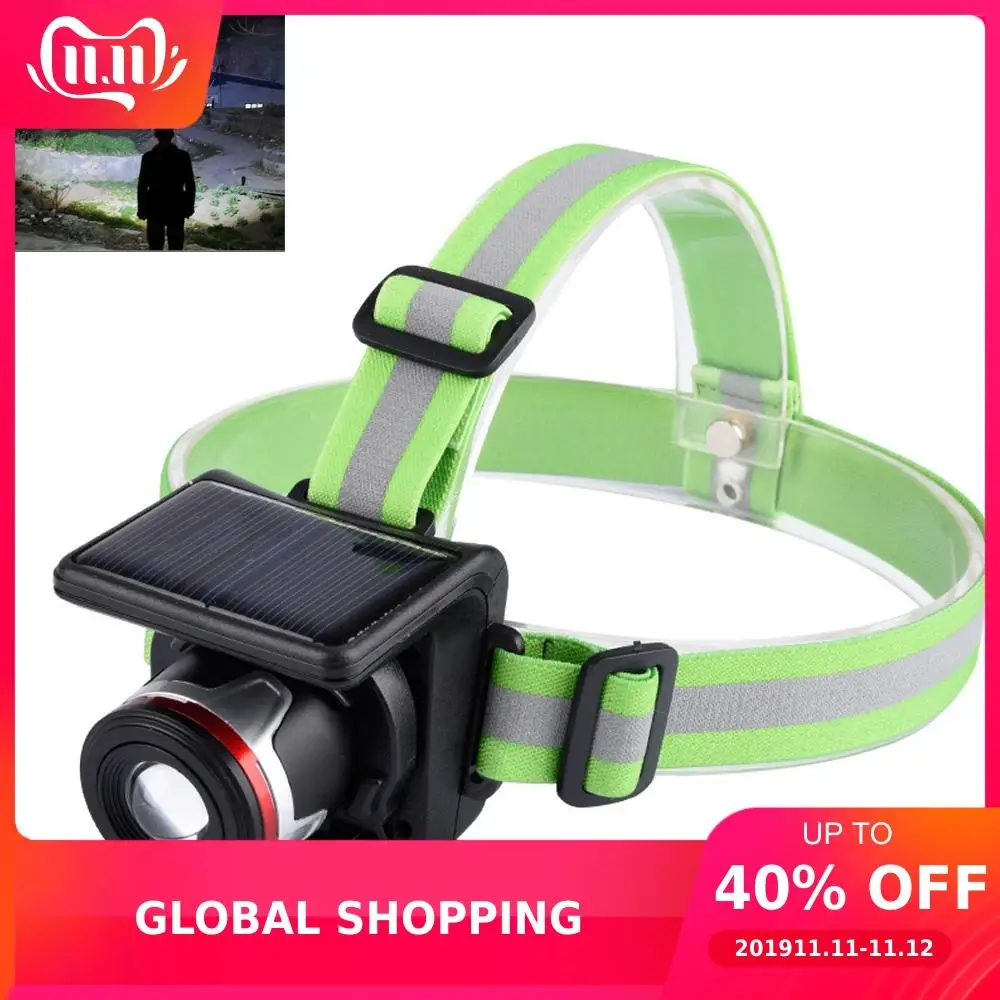 Солнечная приведенная в действие 5 Вт XPE светодиодный головной светильник на
