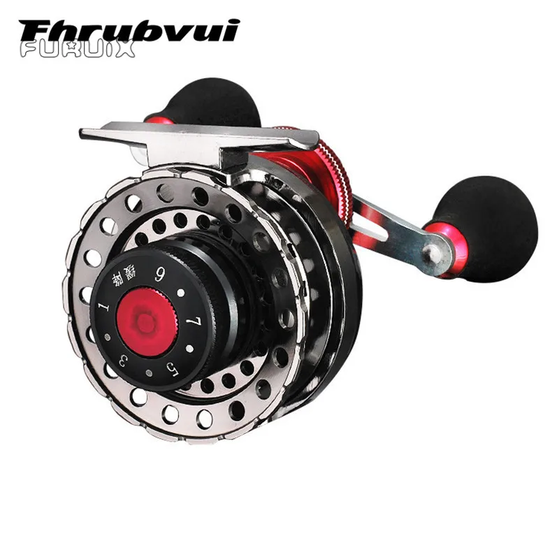 

Metal Fishing Reels Anti-slip Left / Right Hand Magnetic Brake Handle Front Raft Wheel Fishing Accessories