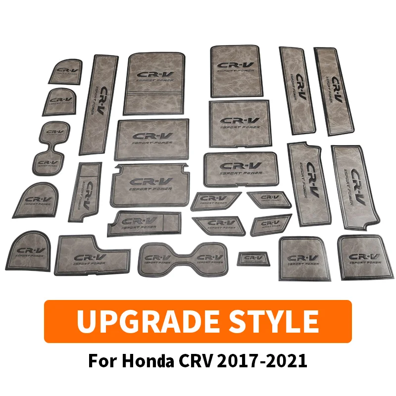

Для Honda CRV CR-V 2017 18 19 2021 водная подставка слот-коврик для двери Кожаная подставка аксессуары для украшения интерьера
