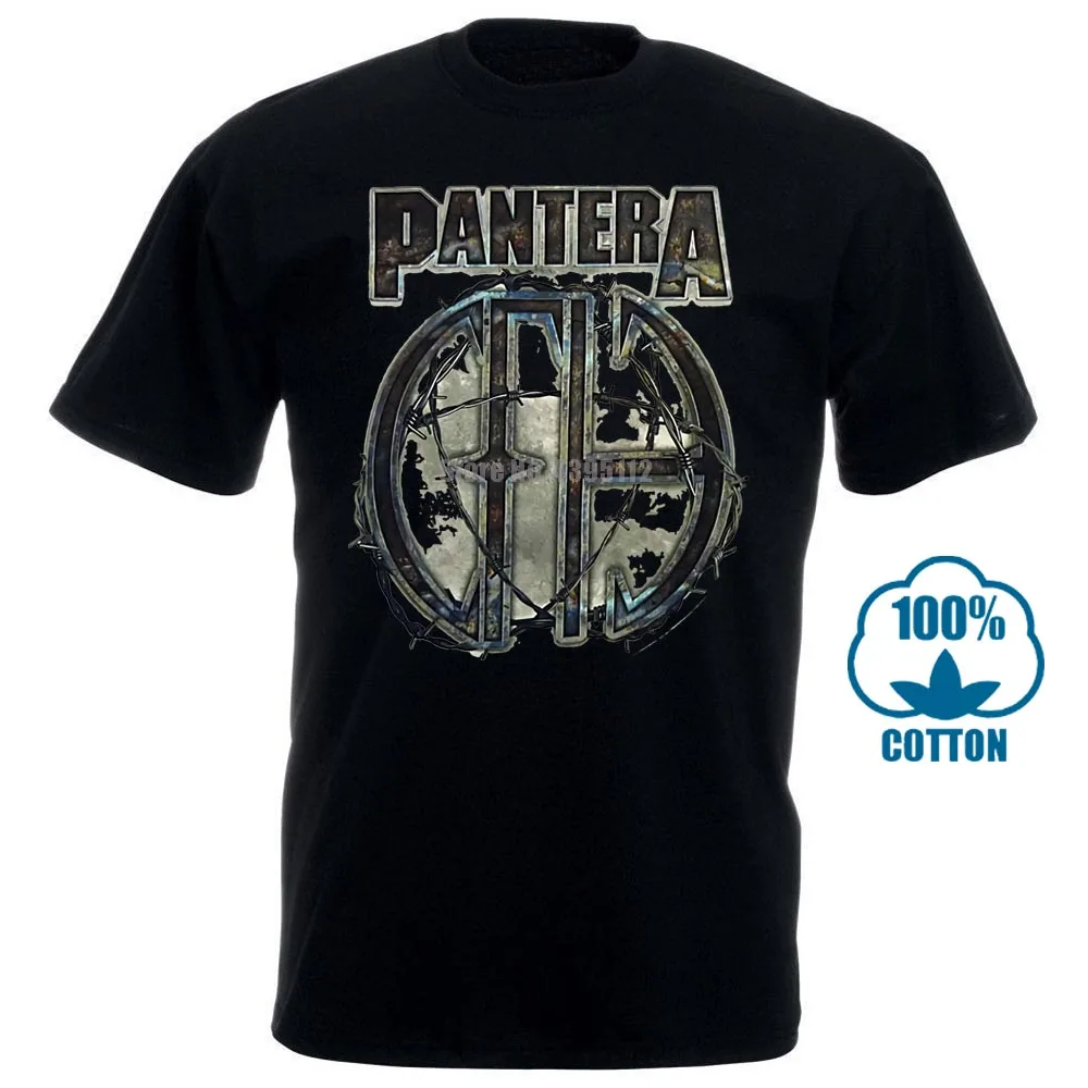 Черный Pantera 81 белая футболка s m l Xl Xxl металлическая рок-группа Официальная футболка Новинка - Цвет: Черный