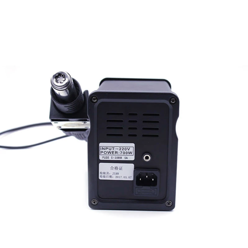 Пистолет горячего воздуха 858D Паяльная станция 720 Вт Вентилятор Фен Паяльный