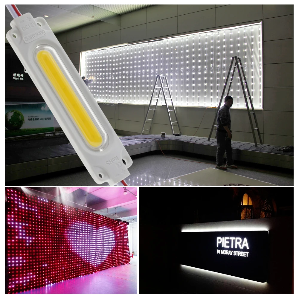 Водонепроницаемая светодиодная лента COB 2 Вт модуль для наружной рекламы