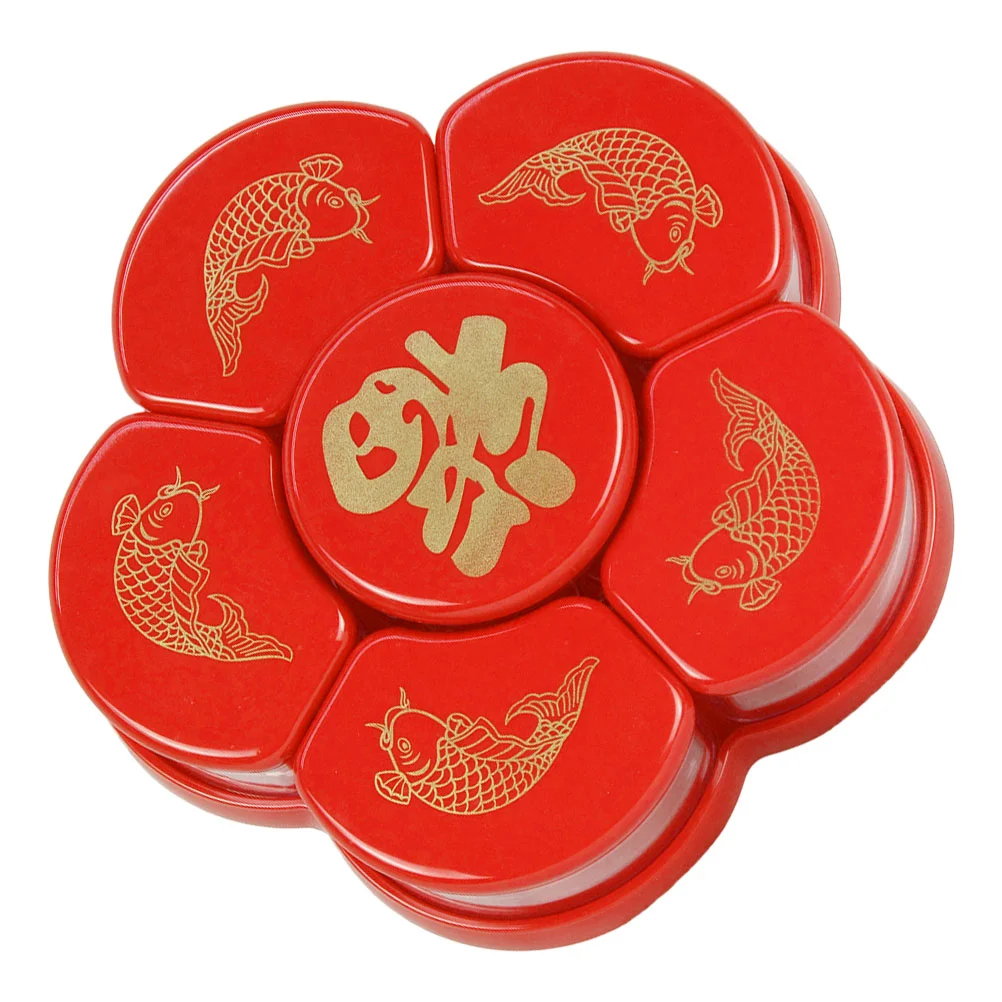 

Plastic Fruit Holder Household Snack Serving Box New Year Dried Food Box