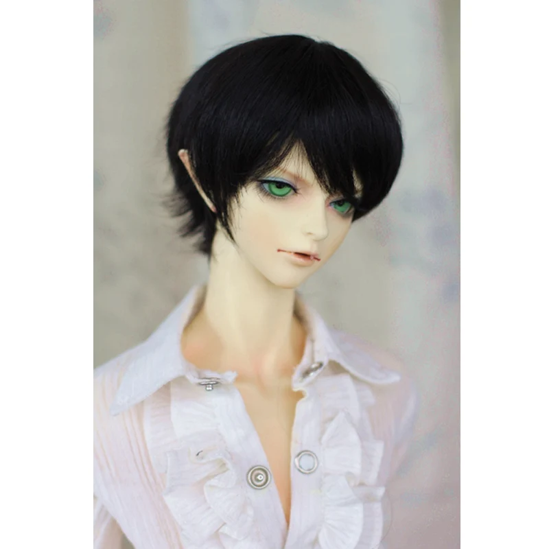 Allaosify bjd волосы новые 16-17 см 17-19 см 22-25 см четыре цвета Hansome BJD парик для 1/3 1/4 1/6 как LUTS парик куклы - Цвет: 3