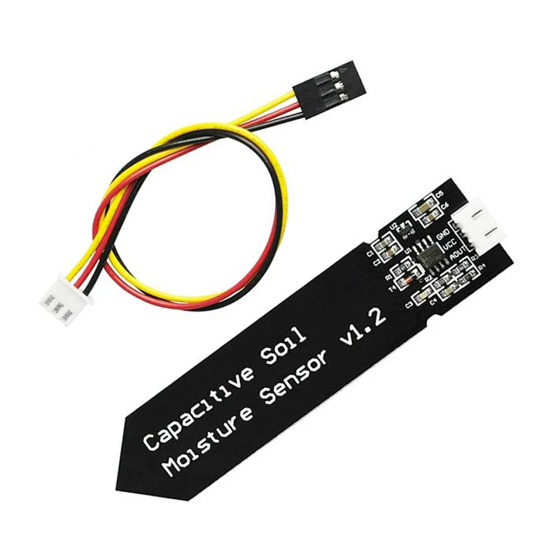 

Soil Capacitive Moisture Sensor Module Not Easy to Corrode Wide Voltage Wire Corrosion Resistant For Arduino 3.3-5.5V