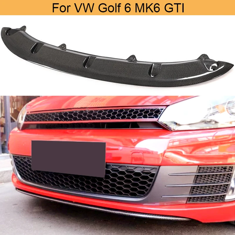 Автомобильный передний бампер спойлер для Volkswagen VW Golf 6 MK6 GTI 2010 2013 губа