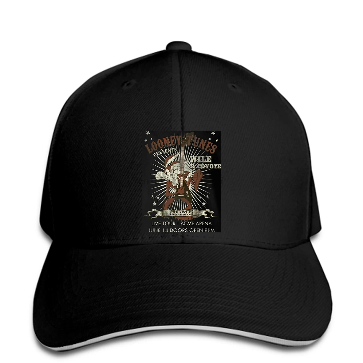 

Baseball cap Looney Tunes Wile E Coyote Guitar Baseball caps mottled dark grey