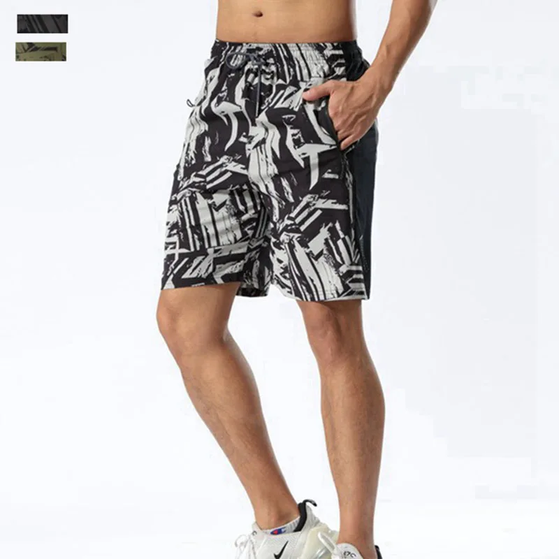 Шорты мужские быстросохнущие спортивные штаны для спортзала фитнеса облегающая