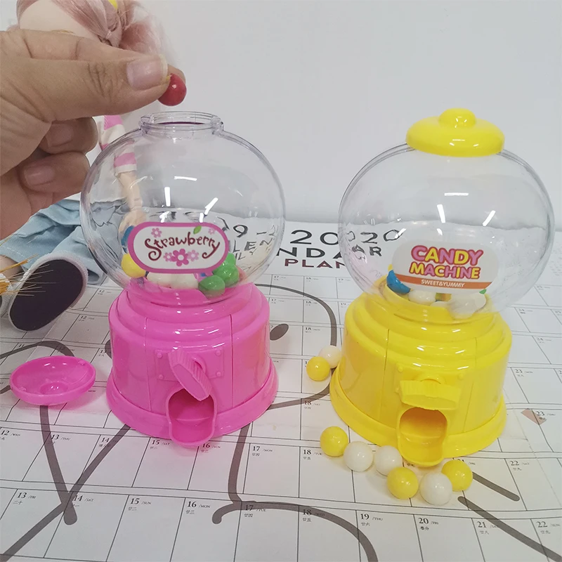 Mini Cute Sweet Candy Machine Kids Play House Bubble Gift Children Toys Dispenser Gumball Coin Saving Box Piggy Bank Home Decora | Дом и сад
