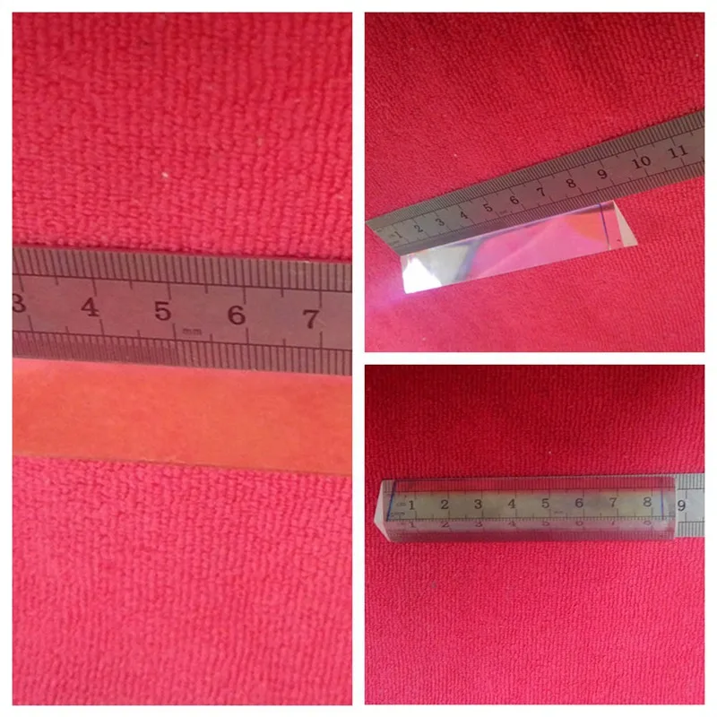 

Triangular color prism K9 Optical Glass Right Angle Reflecting Triangular Prism For Teaching Light