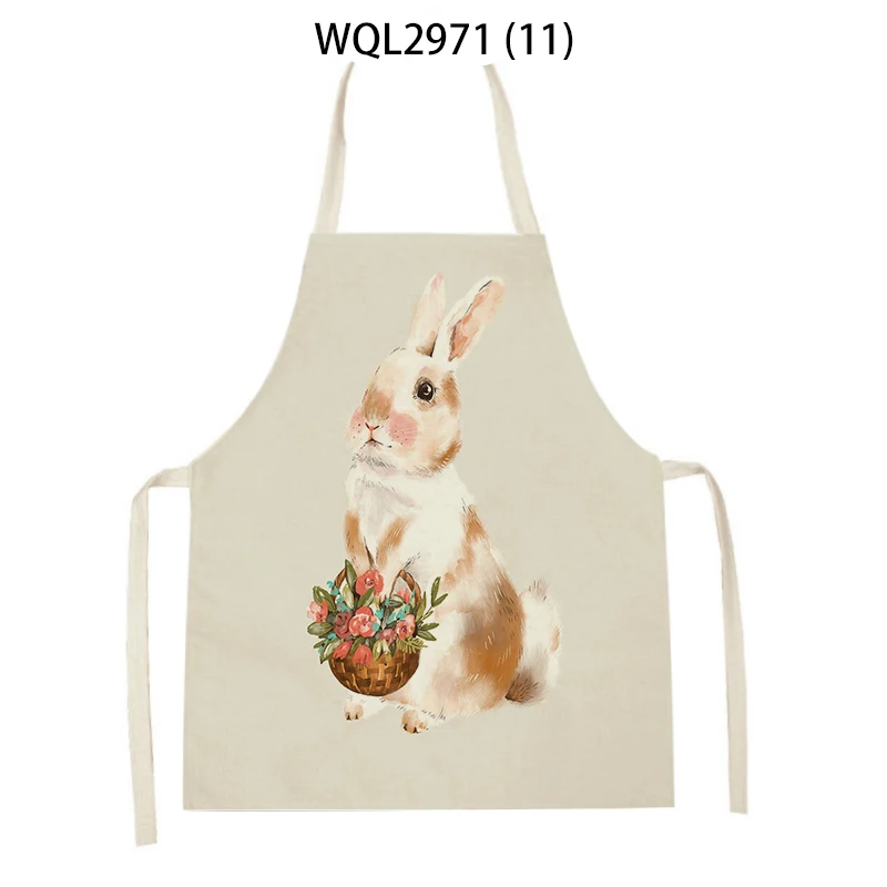 Cartoon Animal Apron Sleeveless Cotton and Linen Children's Custom Men Women Cleaning Tools Household Bibs Chef | Дом и сад
