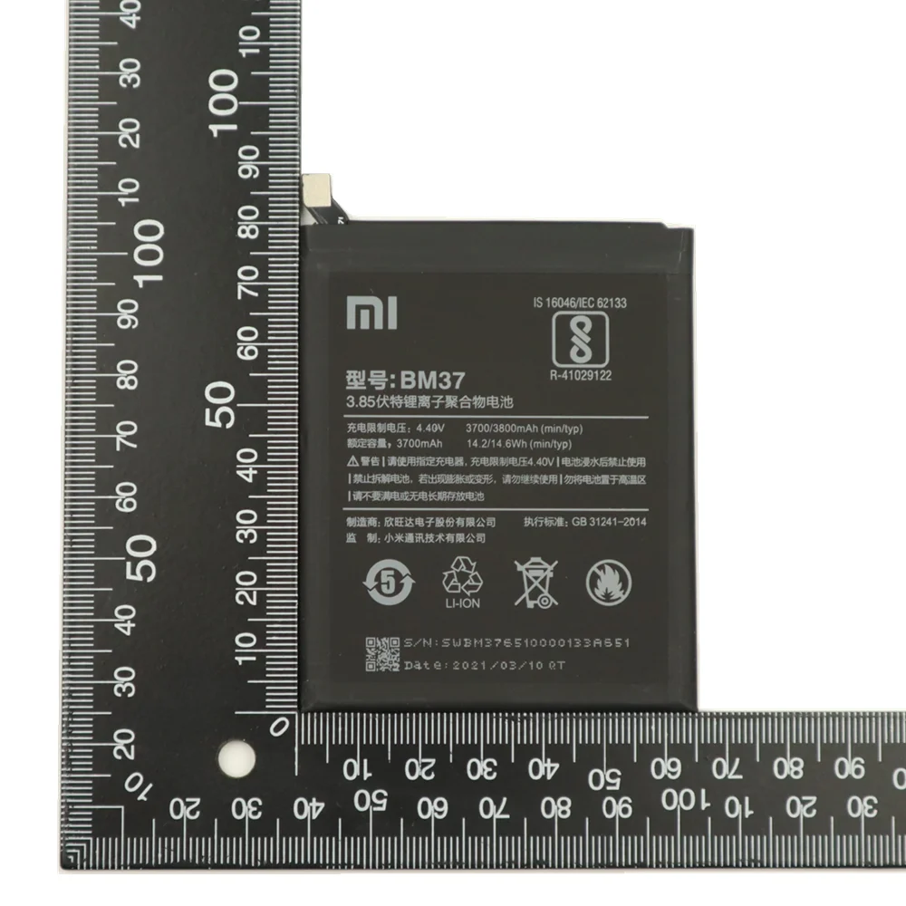 high quality replacment phone battery 2021 years xiaomi 100 original battery bm37 3800mah for xiaomi mi 5s plus mi5s plus free global shipping