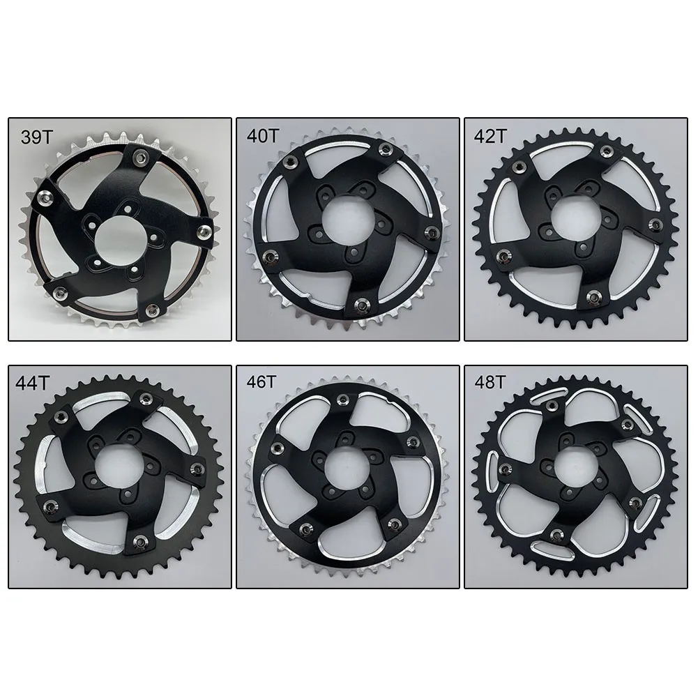 

Ebike Electric Bicycle Chainring For Bafang BBSHD BBS03 130BCD Spider Adaptor Optional Size 39T 40T 42T 44T 46T 48T