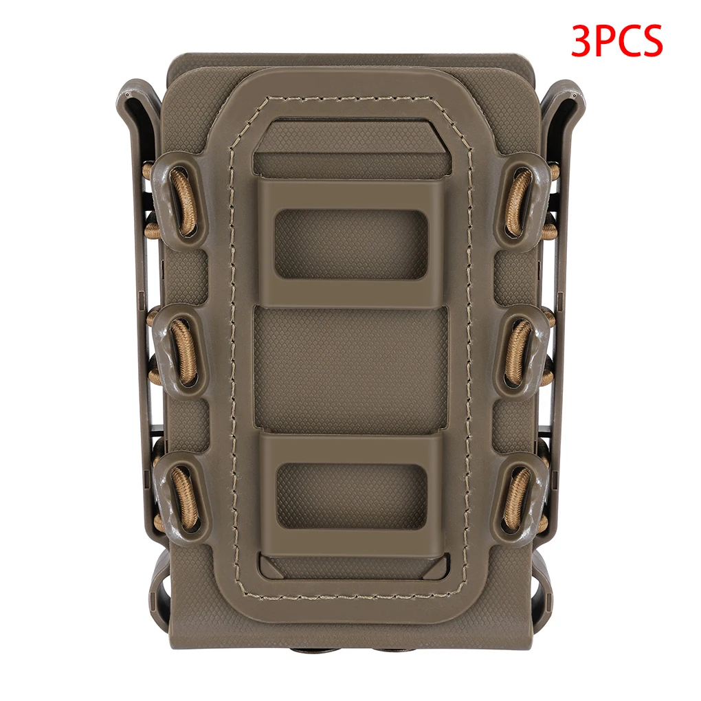 

New 3 Pieces Outdoor 5.56 7.62 Magazine Pouch Quick Release Fast Mag Nylon Holster Case Box Replacement for Molle System Belt