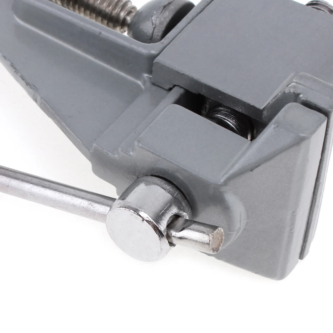 Миниатюрные алюминиевые верстачные тиски с регулируемой ручкой и поворотным