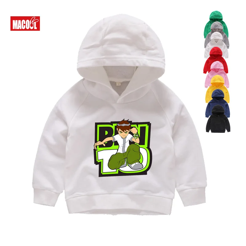 Kids Hoodies Бен 10 протектор для часов толстовки земля и свитшоты для детей в году Осень мультфильм мальчиков толстовки и свитшоты топы для мальчиков и девочек - Цвет: Kids Hoodies