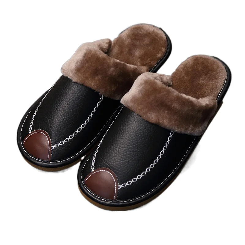 

Couple Cotton Slippers Autumn and Winter Home Men and Women Indoor Wooden Floor Non-Slip Thick Bottom and Warm Keeping Home