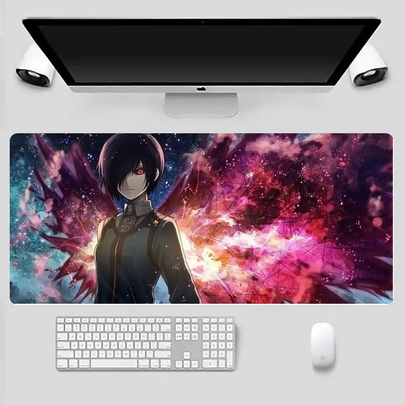 

Tokyo Ghoul Keyboards Mat Rubber Gaming mousepad Desk Mat X XL XXL Non-slip Cushion Thickness 2mm LockEdge equal LE