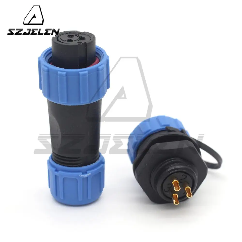 

SP13 3 pin cable connectors wire connectors, male female wire connector,IP68, Industrial Power Cable Wire Conne
