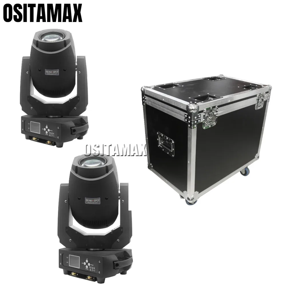 2 шт./лот Lyre LED Луч пятно Moving головной свет 200 Вт 2в1 dmx Gobo узоры Powercon in and out | Освещение