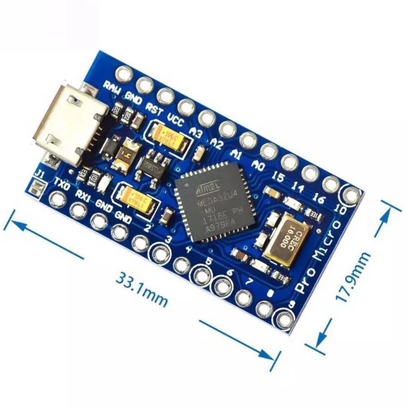 ATMEG328P для Arduino pro Micro Atmega32U4 micro USB 5 В/16 м макетная плата электронного