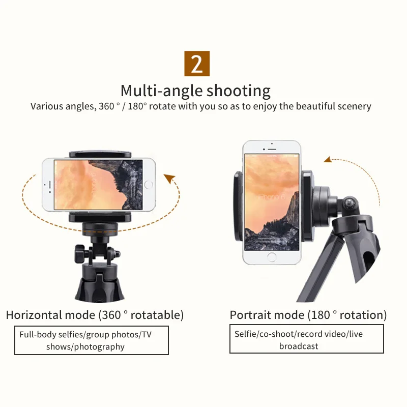 Портативный мини телефон штатив Настольный смартфон крепление Клип держатель