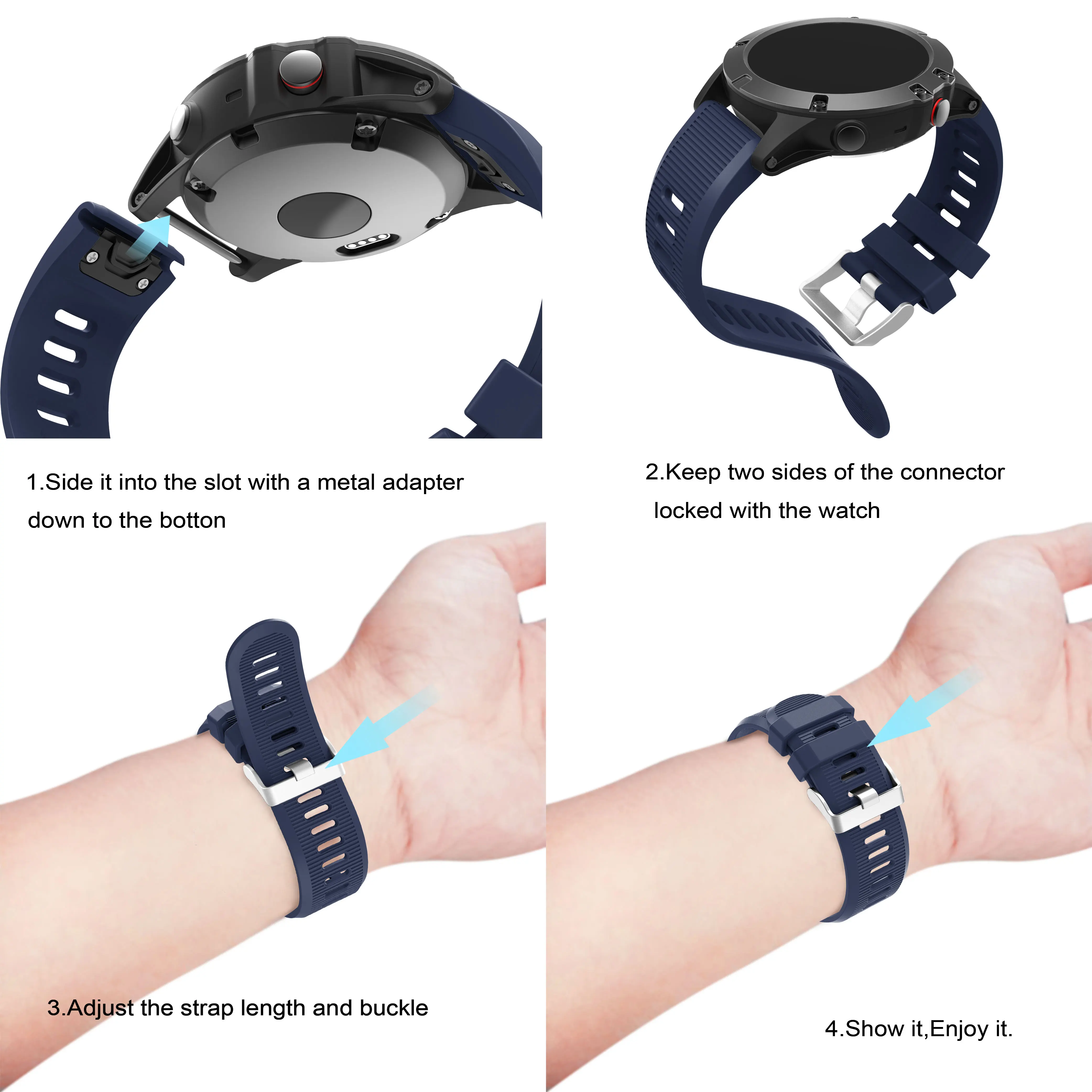 Yayuu полосы для Garmin Fenix 5X/5X Plus/Fenix 3/3 HR сменный ремешок для часов быстросъемный ремешок силиконовый водонепроницаемый браслет