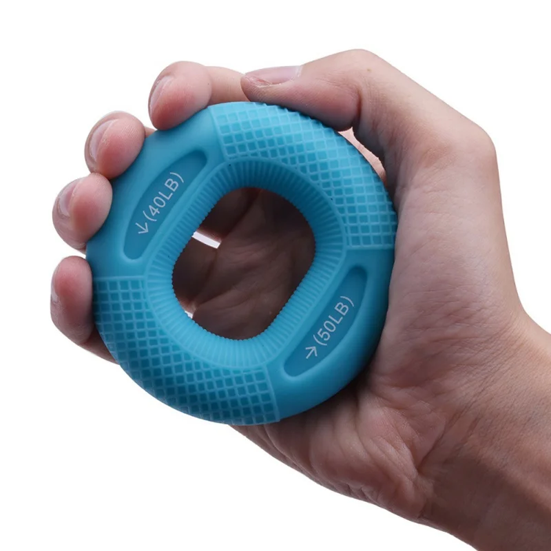 

20-80LB Adjustable Silicone Gripper Arm Muscle Strength Training Grip Ring Fitness Equipments