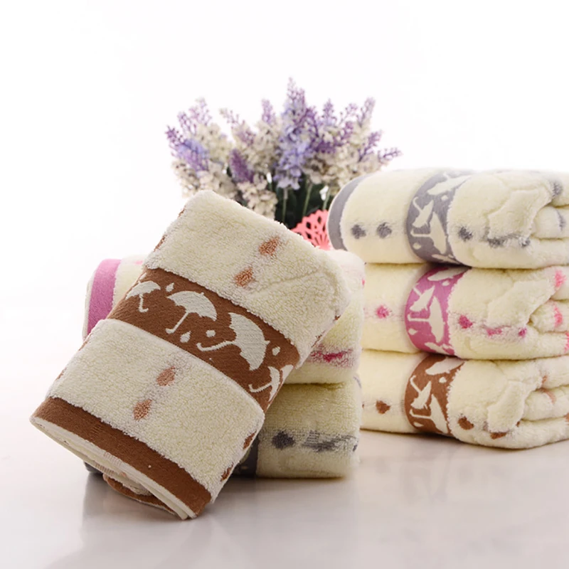 Набор полотенец для зонтика с принтом хлопковое мягкое спа полотенце лица ванны