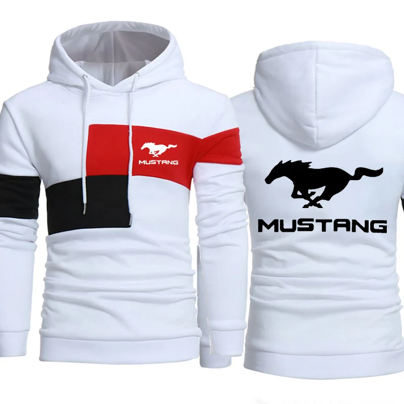 

Men Hoodies Mustang Motor Car Logo Fashion Print Sweatshirt Spring Autumn Mens Hoodie hiphop harajuku Casual tracksuit