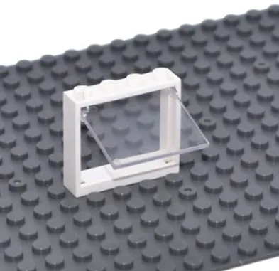 Умная оконная рама 1x4x3 строительные блоки MOC части DIY Дом кирпичные игрушки Совместимые все брендовые 60594/4530589 игрушки 20 шт./лот - Цвет: White With Glass