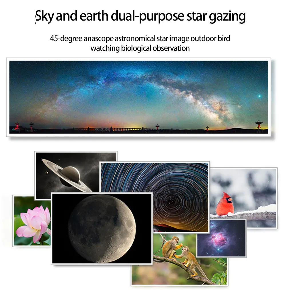 Профессиональный астрономический телескоп для фотосъемки в космосе HD FMC зеленая