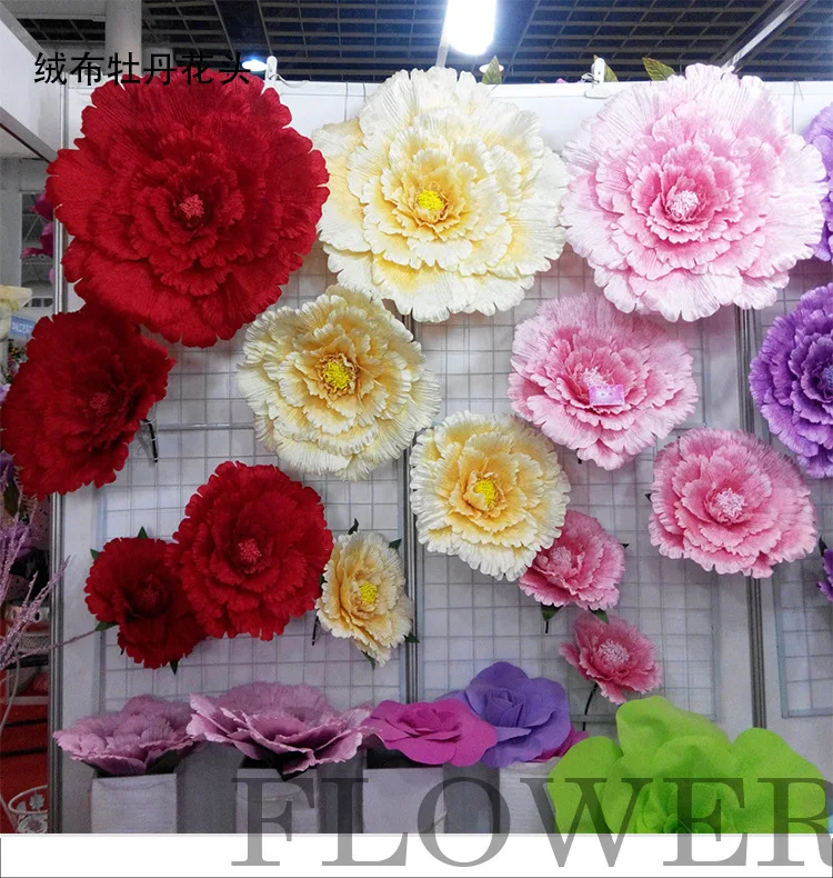 

Simulation of large flower head rose flower for Wedding background decoration
