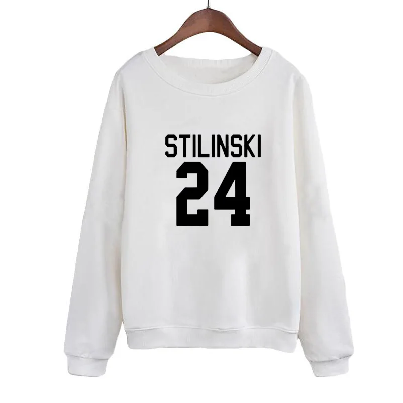 

Funny Hip Hop Street Sudaderas Mujer Wolf Stiles Stilinski Teen 24 Letter Sweatshirt Autumn Casual Hoodies Women Harajuku