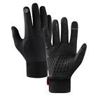 1 пара зимние ветрозащитные теплые перчатки с закрытыми пальцами для сенсорного экрана унисекс уличные спортивные теплые флисовые лыжные перчатки для бега
