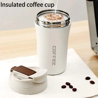 stainless steel coffee thermos mug 400ml multipurpose portable car vacuum flasks cup fitness running gym sport water bottler
