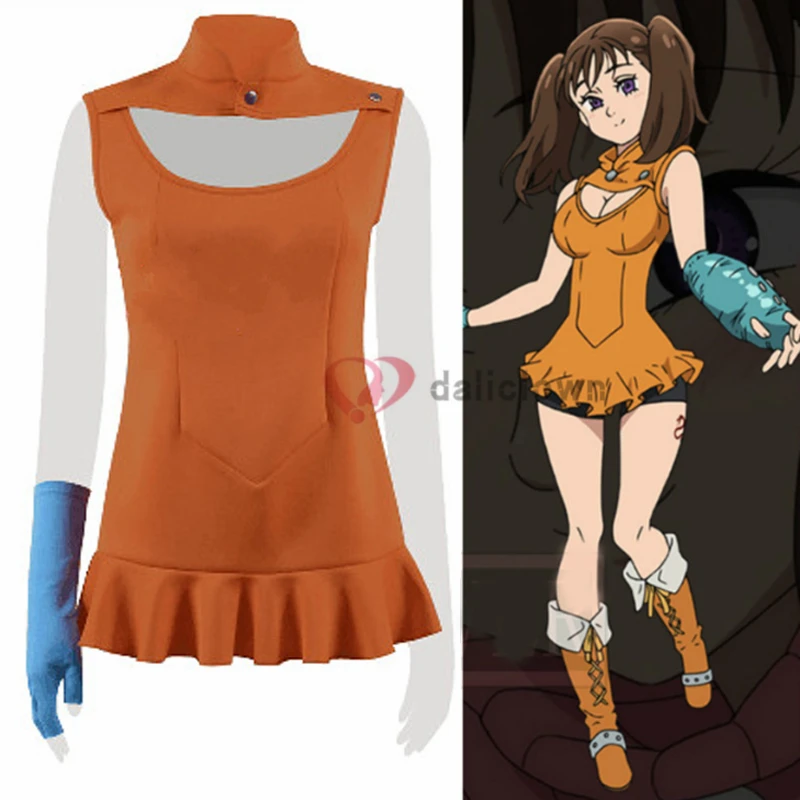 Anime The Seven Deadly Sins Diane Cosplay Costume Serpent's Sin Party Christmas Halloween Dress For Women
