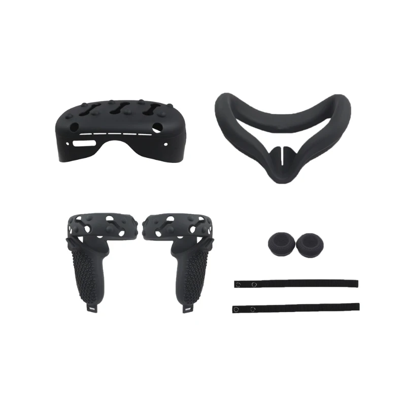 

Anti-Slip VR Protection Skin Rocker Cap Silicone Case Handle Grip Strap for -Oculus Quest 2 Touch Controller