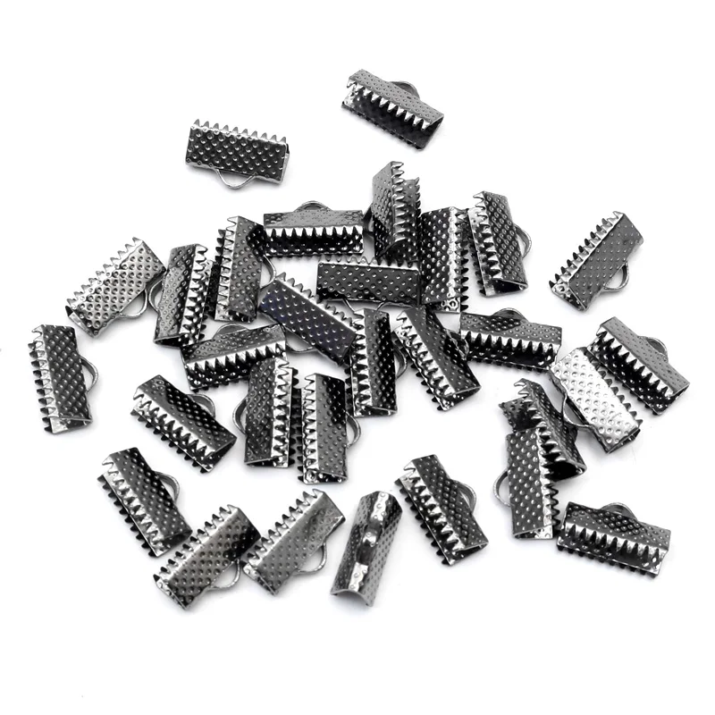 Текстурированные концевые колпачки 100 шт. 8х16 мм Обжимные бусины шнур плоская