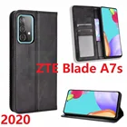 Кожаный чехол-кошелек для ZTE Blade A7s 2020, магнитный чехол-книжка с подставкой OPTUS X Pro, защитный чехол для карт Telstra evoplus 2