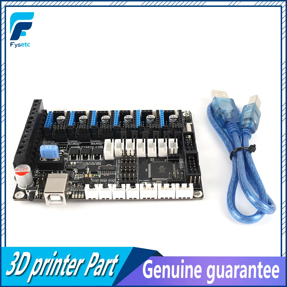 Плата все в одном с 6 драйверами FYSETC F6 V1.4 для полета TMC2208 UART разъемом XH/MX VS SKR V1.3 S6 Ender