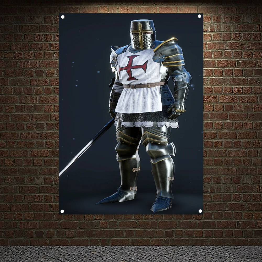 

Vintage Crusaders Posters Knights Templar Banners Masonic Flag Wall Art Home Decor Wall Hanging Ornaments Mural HD Wallpapers C2