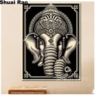 5d сделай сам, Ганеша, Индия, Бог, Будда, алмазная живопись, полное сверление, квадратные, 3d круглые, сделай сам, вышивка, иконы, стразы, ручная живопись