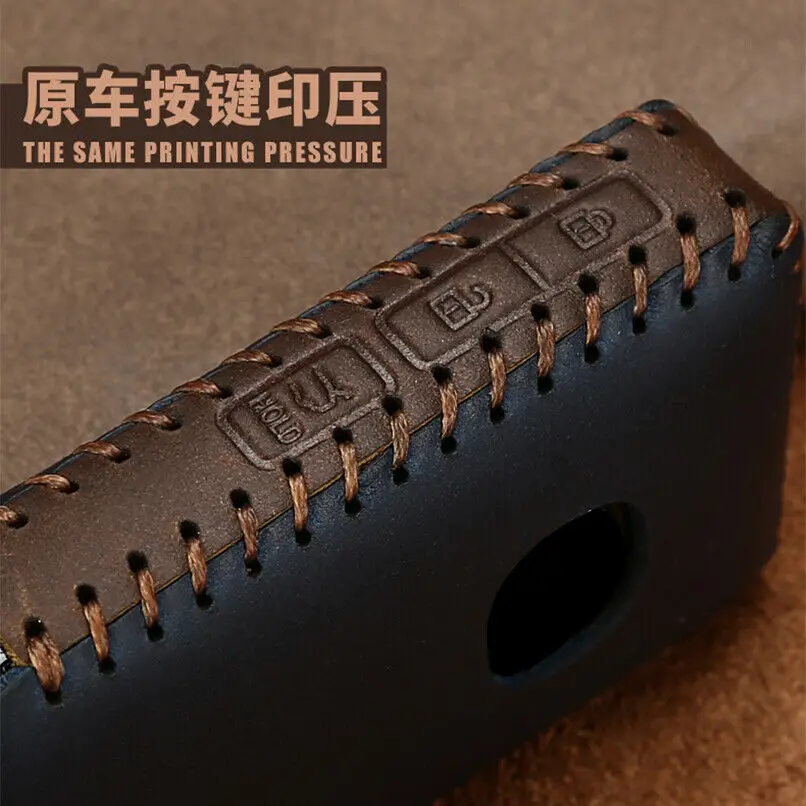 1 шт. классический кожаный автомобильный чехол для ключа с дистанционным