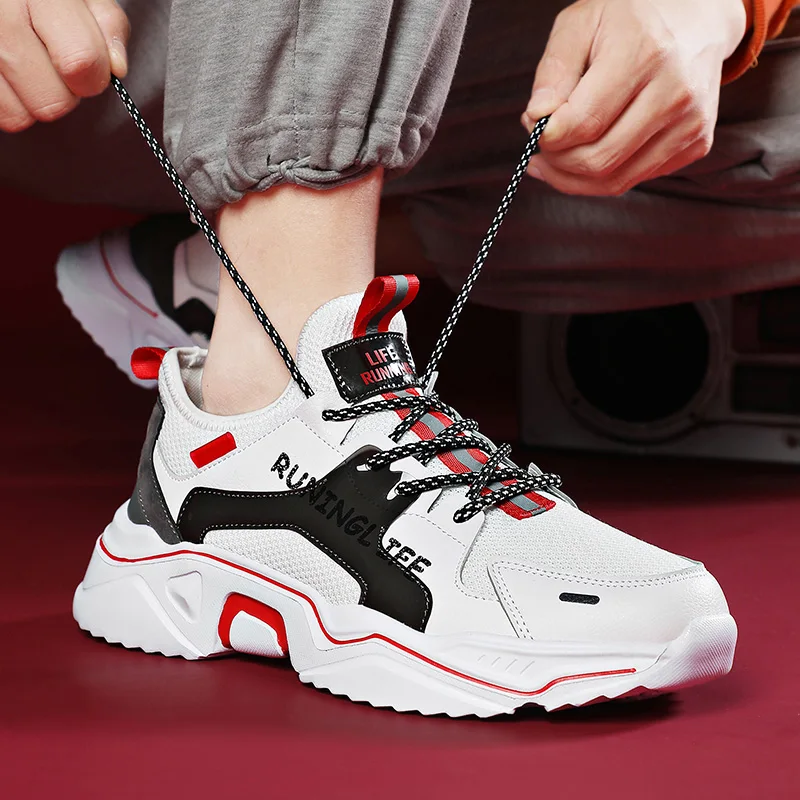 

CYYTL Men's Running Shoes Breathable Sneakers Lightweight Sports Tennis Walking Trail Outdoor Casual Footwear Sapatilhas Homem