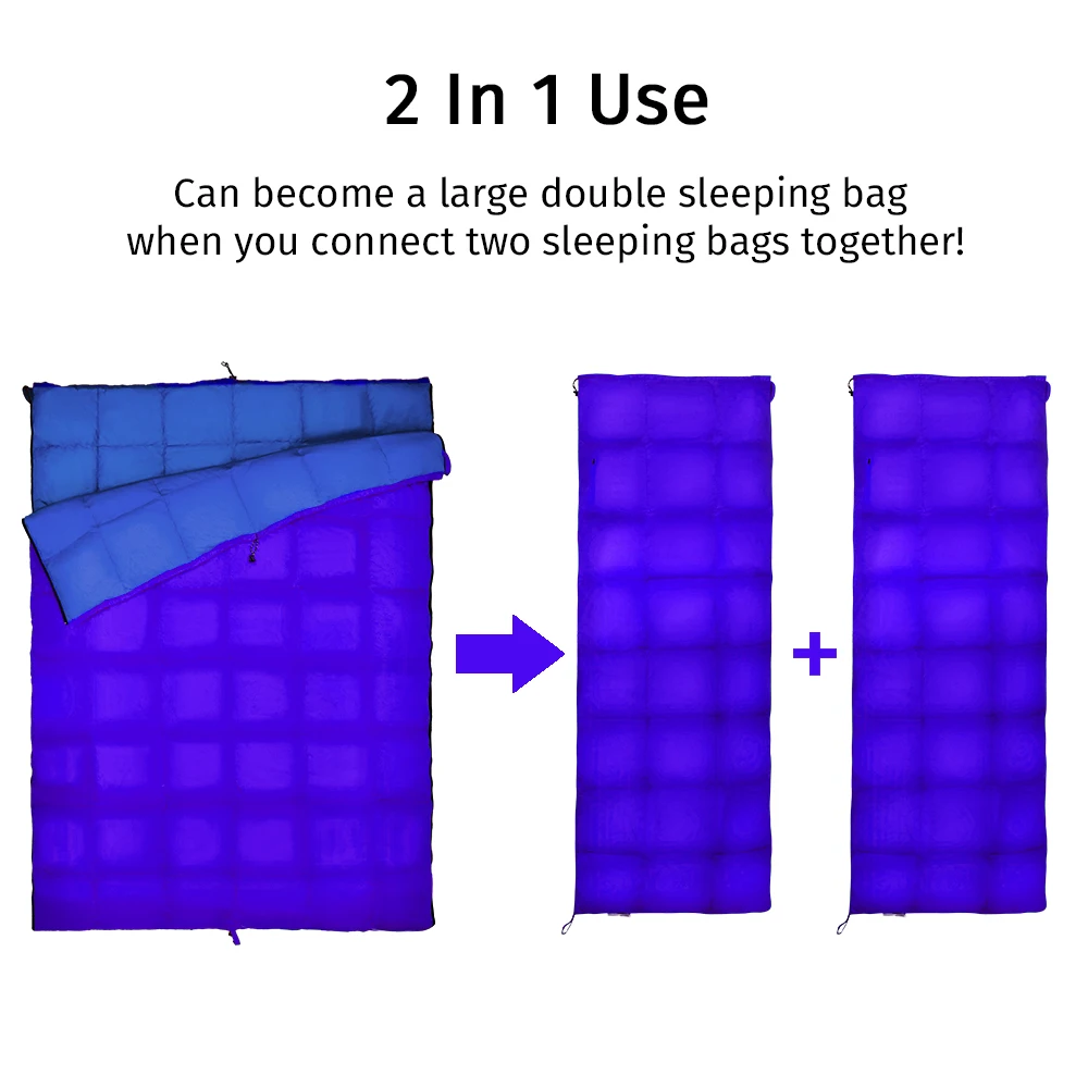 Спальный мешок GeerTop пуховик утки водонепроницаемый Сверхлегкий с компрессионным