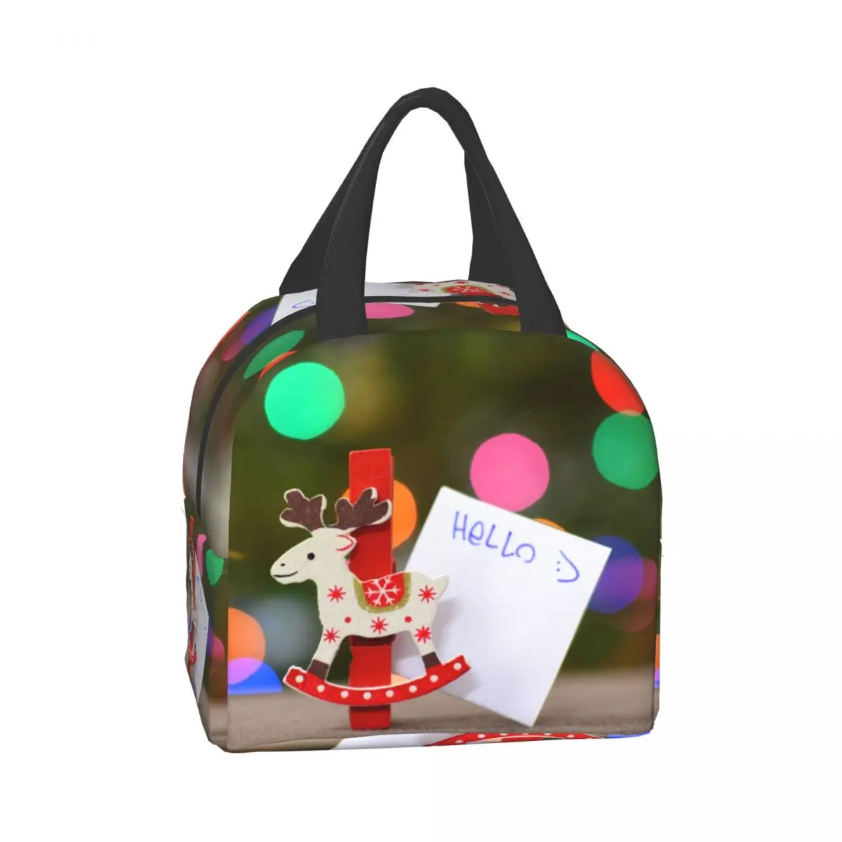 

Рождественские бирки, рождественские украшения, сумка для обеда для мужчин и женщин