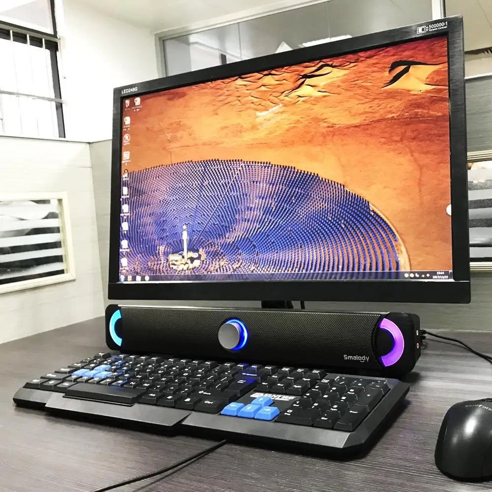 Новый проводной динамик с светодиодный звуковой панелью сабвуфер s для ТВ