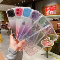 for oppo a15 a15 s luxury glitter push window gradient starry sky phone case for oppo a35 soft shockproof bumper back cover